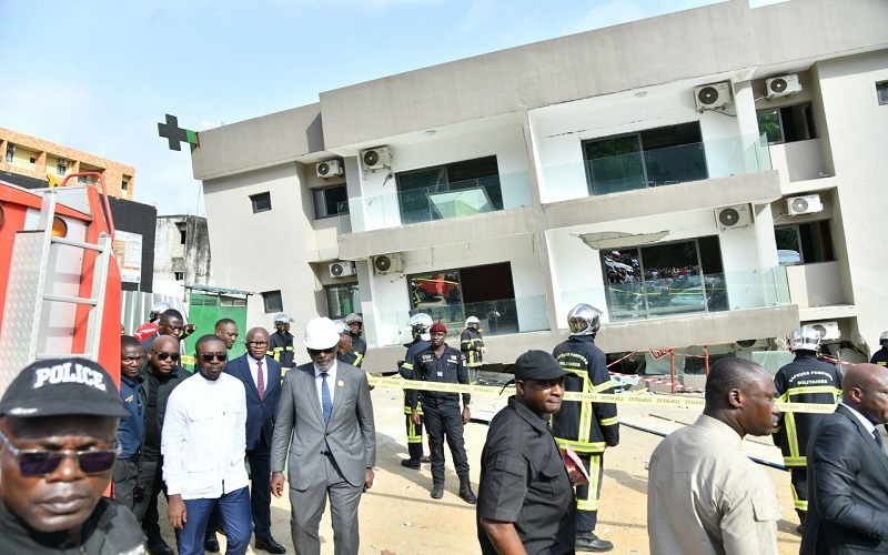 EFFFONDREMENT D’UN IMMEUBLE A COCODY-PALMERAIE : un mort et 18 blessés