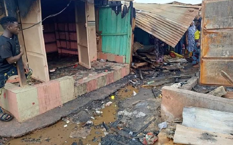 CÔTE D’IVOIRE/AGNIBILEKRO : une vingtaine de magasins ravagés par le feu au grand marché