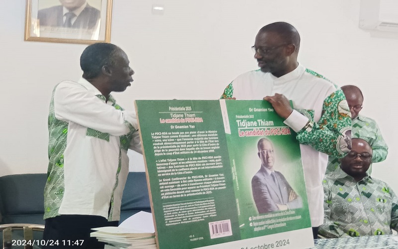 PRESIDENTIELLE 2025: Gnamien Yao lance le « livre de campagne » de Thiam